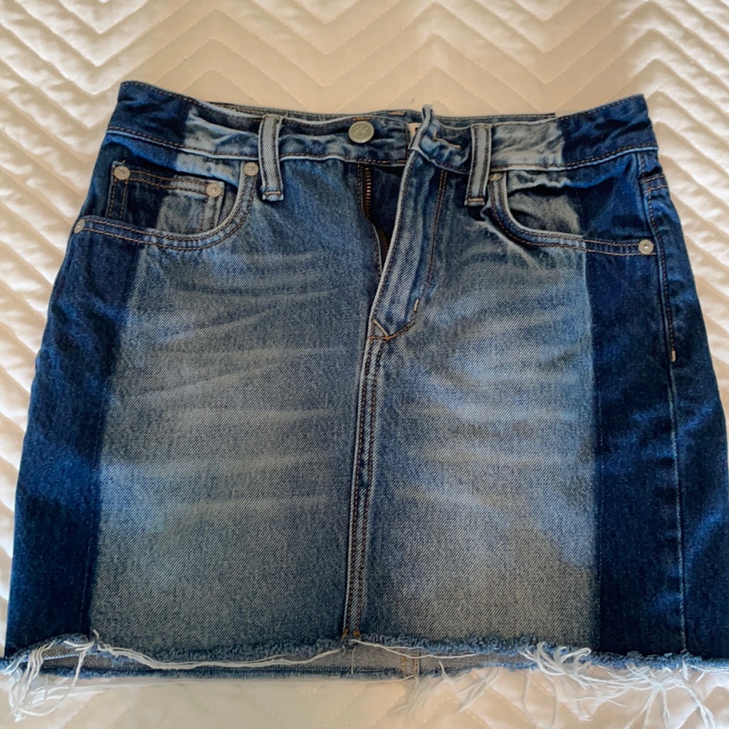 Lovers  Friends Jean Two Tone Denim Skirt